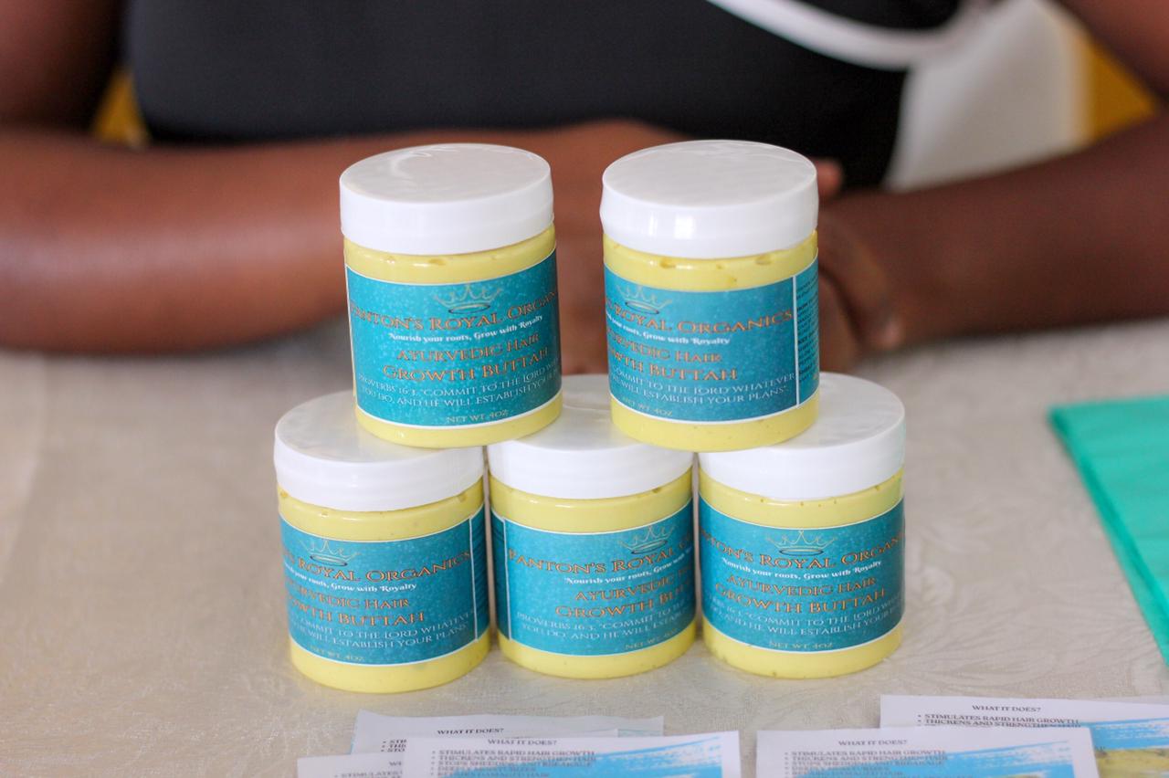 Multiple jars of Royal Hair Growth Buttah